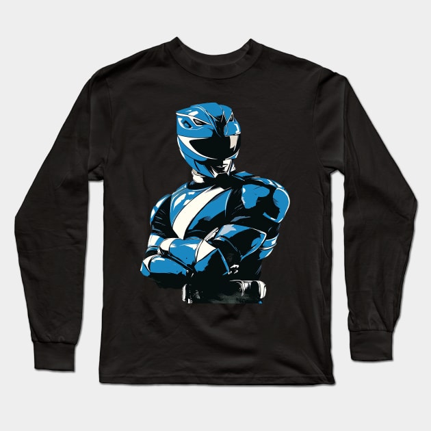 blue ranger Long Sleeve T-Shirt by enzo studios